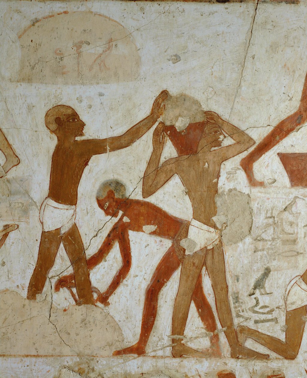 Workmen loading and carrying materials by Egyptian 18th Dynasty