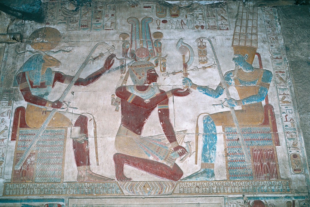 egypt-abydos-temple-of-pharaoh-seti-i-osiris-chapel-painted-relief