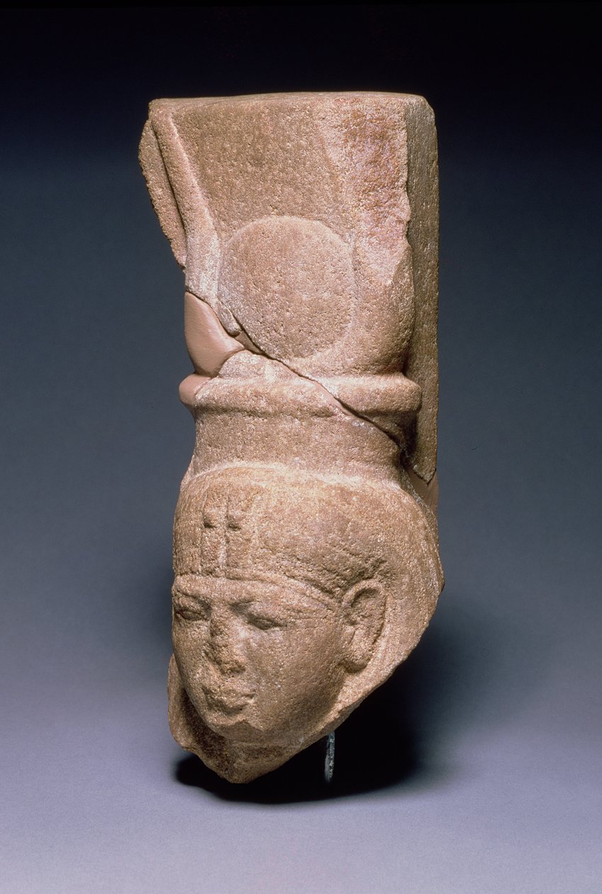Head of Hathor, from Serabit-el-Khadim in Sinai Peninsula by Egyptian 19th Dynasty