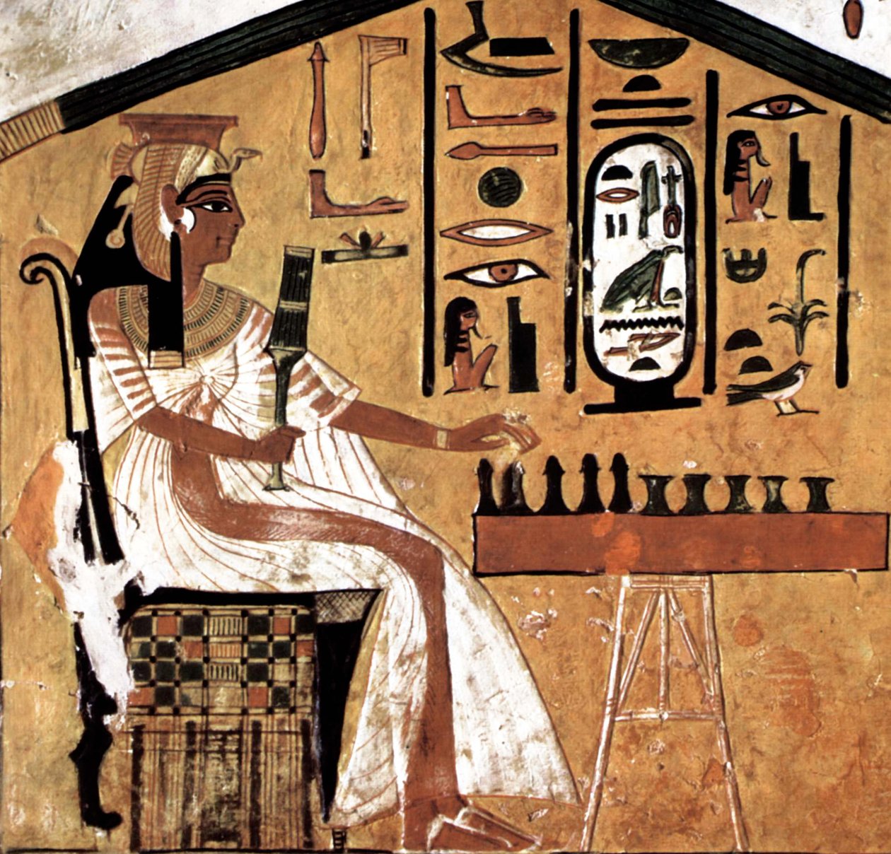 Nefertari Playing Senet by Egyptian 19th Dynasty