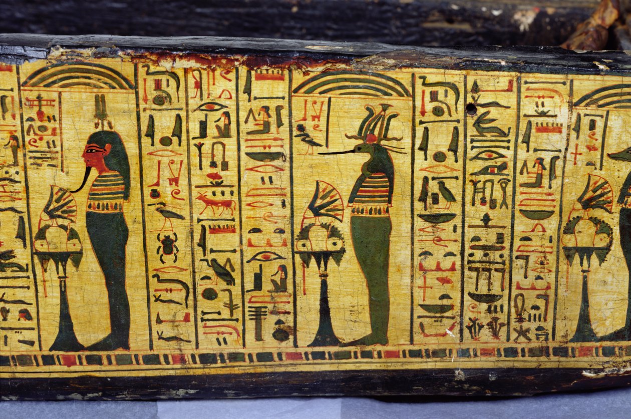Detail of the Outer Coffin Base of the Mummy of Nesyamun by Egyptian 20th Dynasty