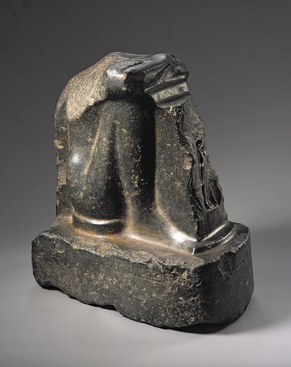 Fragment of a Naophorous Statue, Late Dynastic Period by Egyptian 26th Dynasty