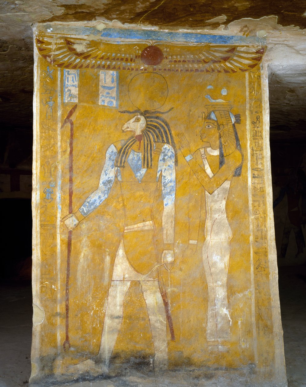 Wall Paintings from Tomb of Pa Nentwy by Egyptian 26th Dynasty