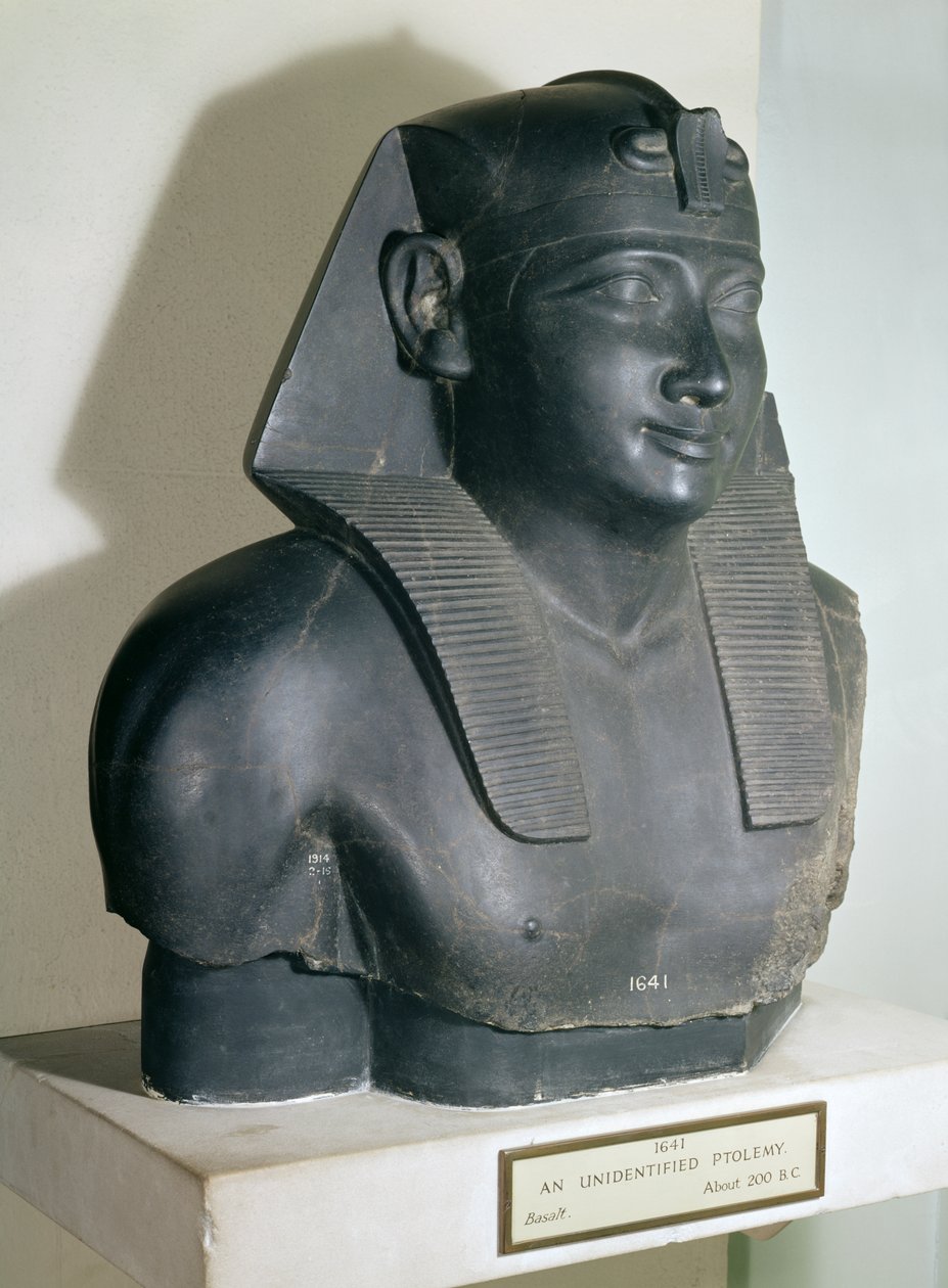 Fragment of an Egyptian Style Statue of Ptolemy I, 305-283 BC by Egyptian Ptolemaic Period