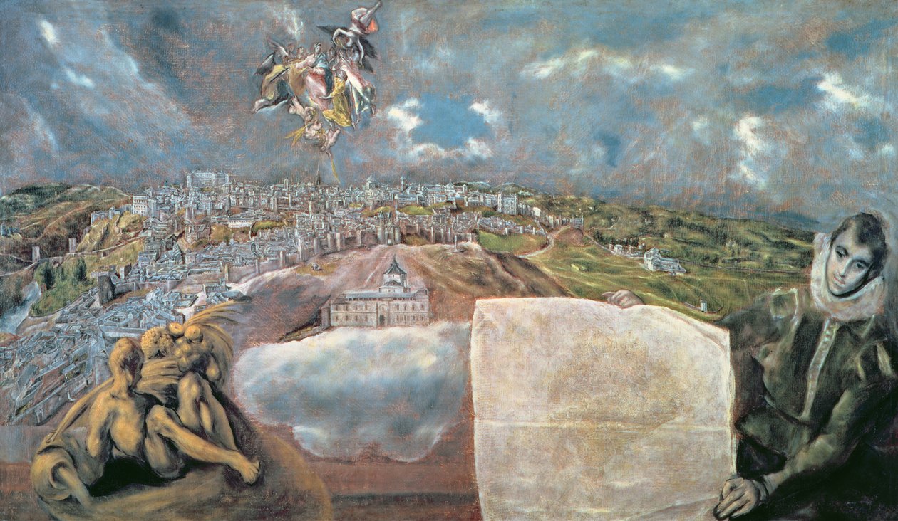 View and Map of the Town of Toledo by El Greco