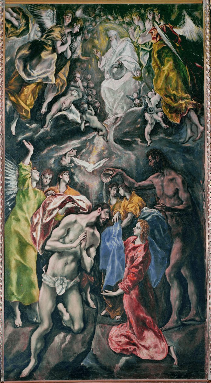 Baptism of Christ by El (1541-1614) Greco