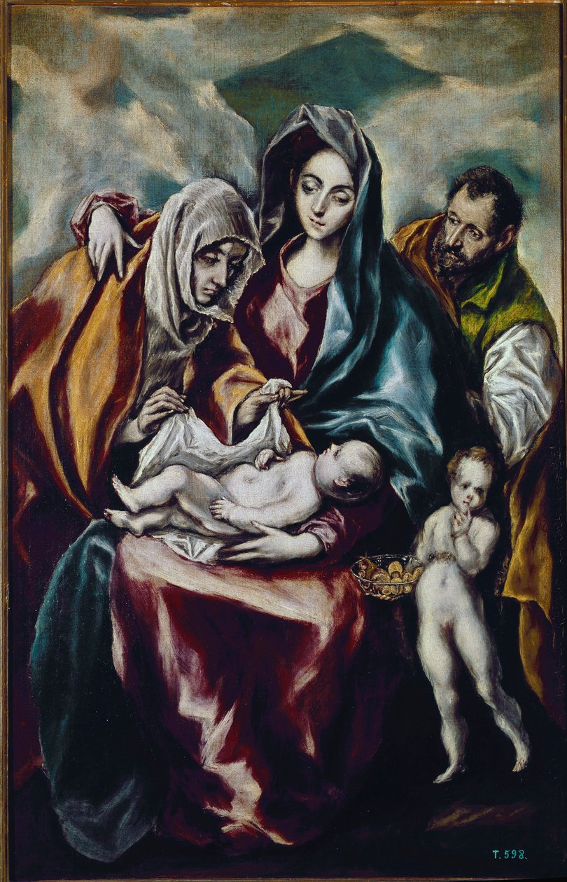 Virgin and Child (the Holy Family with St John the Baptist and St Anne) by El Greco