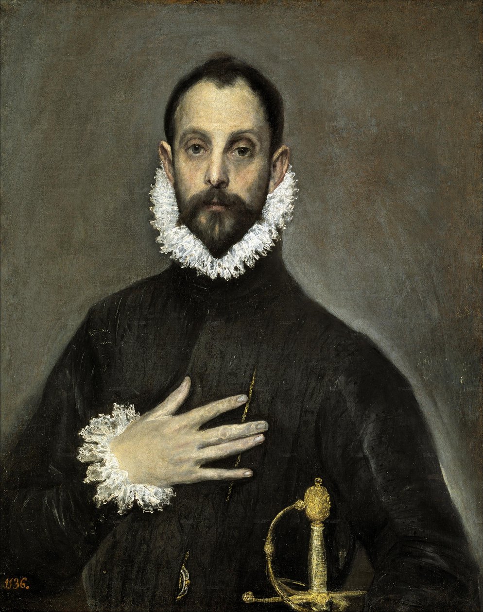 The Nobleman with His Hand on His Chest by El Greco