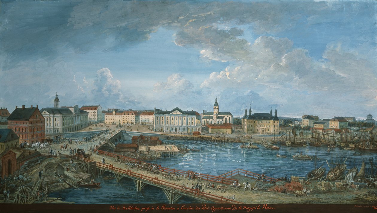 View of Stockholm from the Royal Palace by Elias Martin