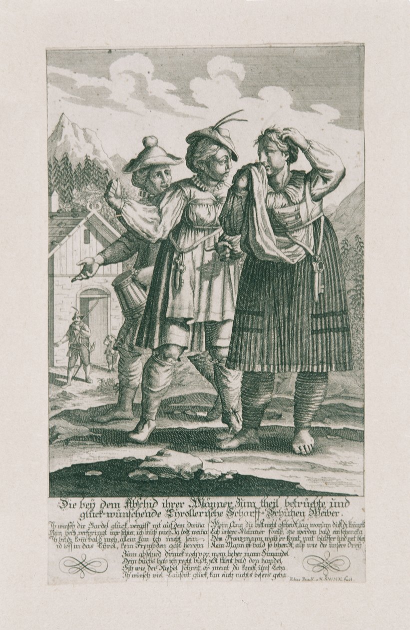 The Tyrolean Defense of 1703: Tyrolean Sharpshooter Women by Elias Baeck