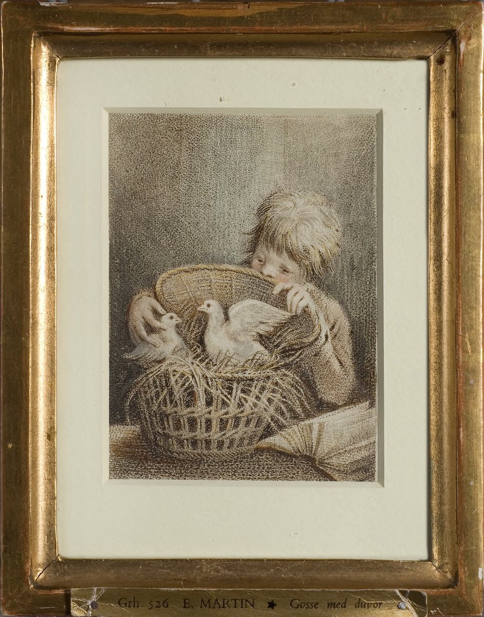 The Naughty Desire or Boy with Doves by Elias Martin