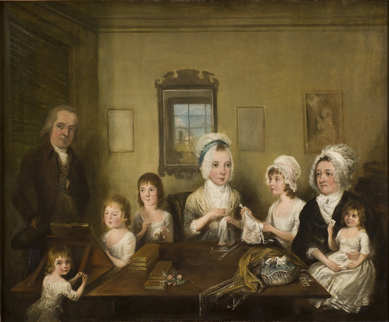 Portrait of the Latrobe Family of Fulneck by Elias Martin