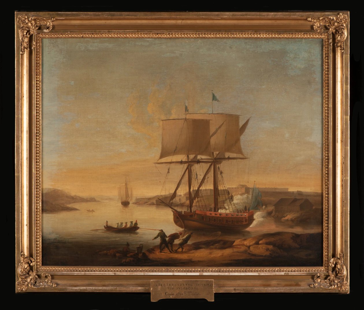 Archipelago Ship at Sveaborg by Elias Martin