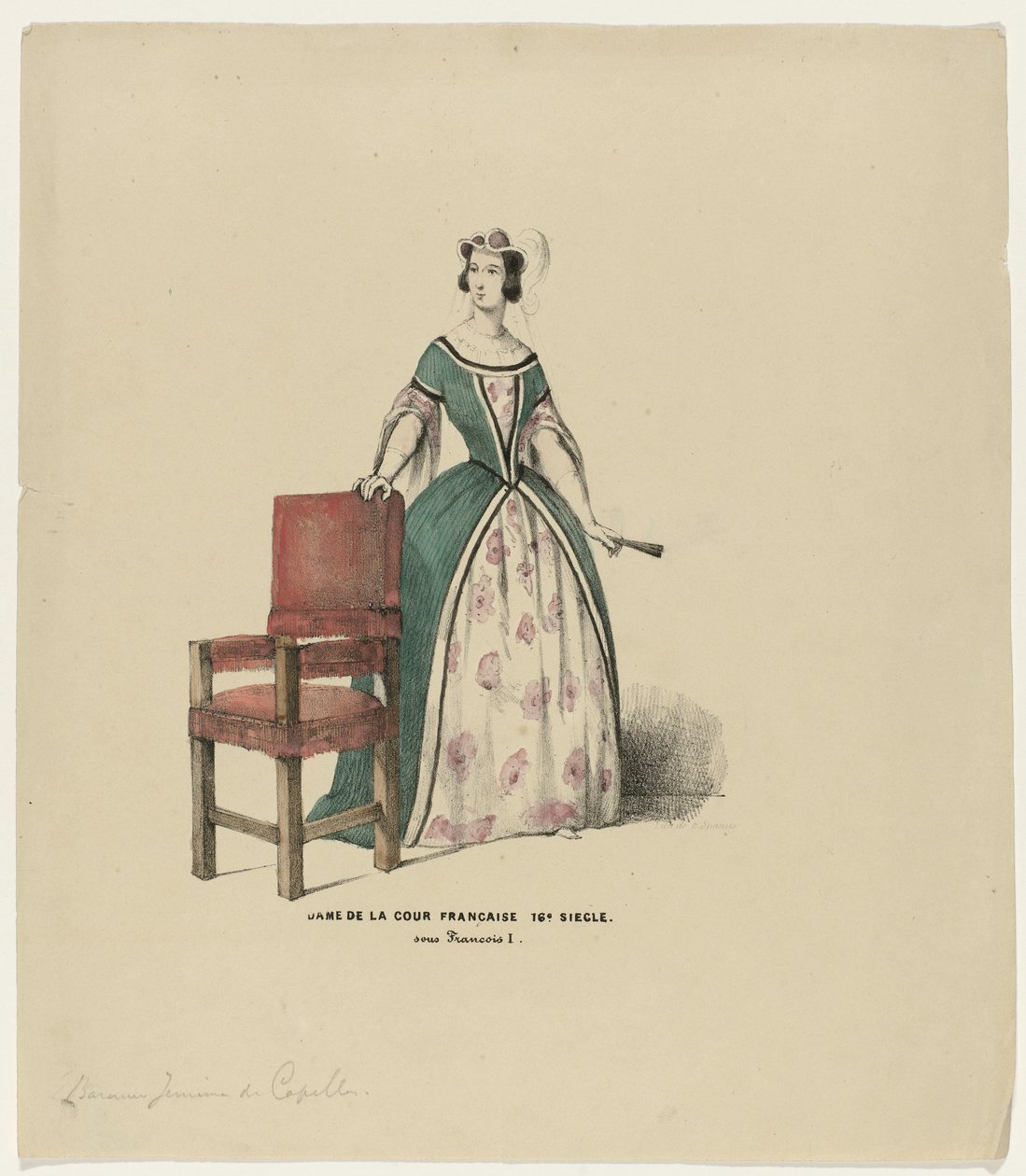Lady of the French Court, 16th Century, under Francis I by Elias Spanier