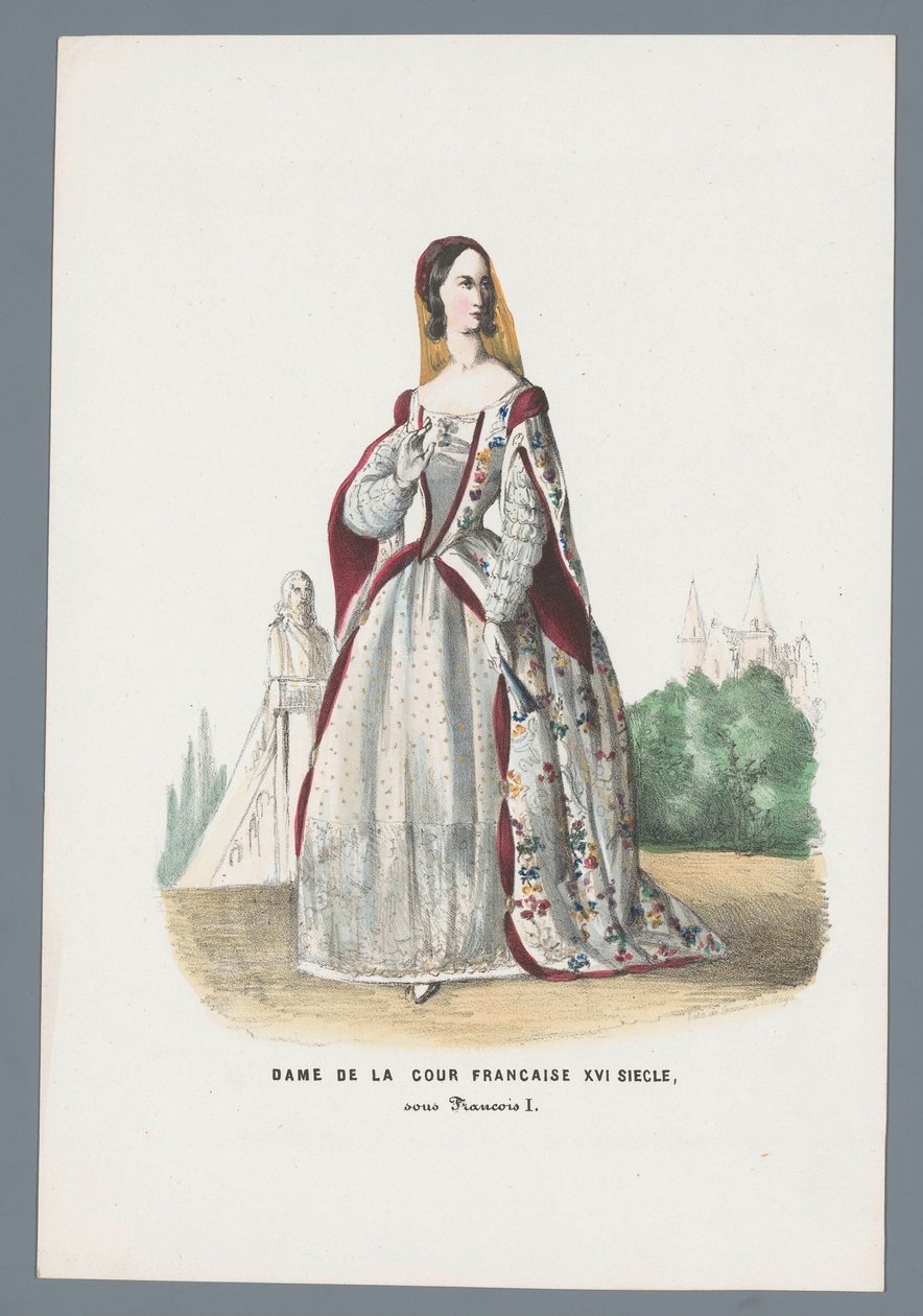 Lady of the French Court, 16th Century, Under Francis I by Elias Spanier
