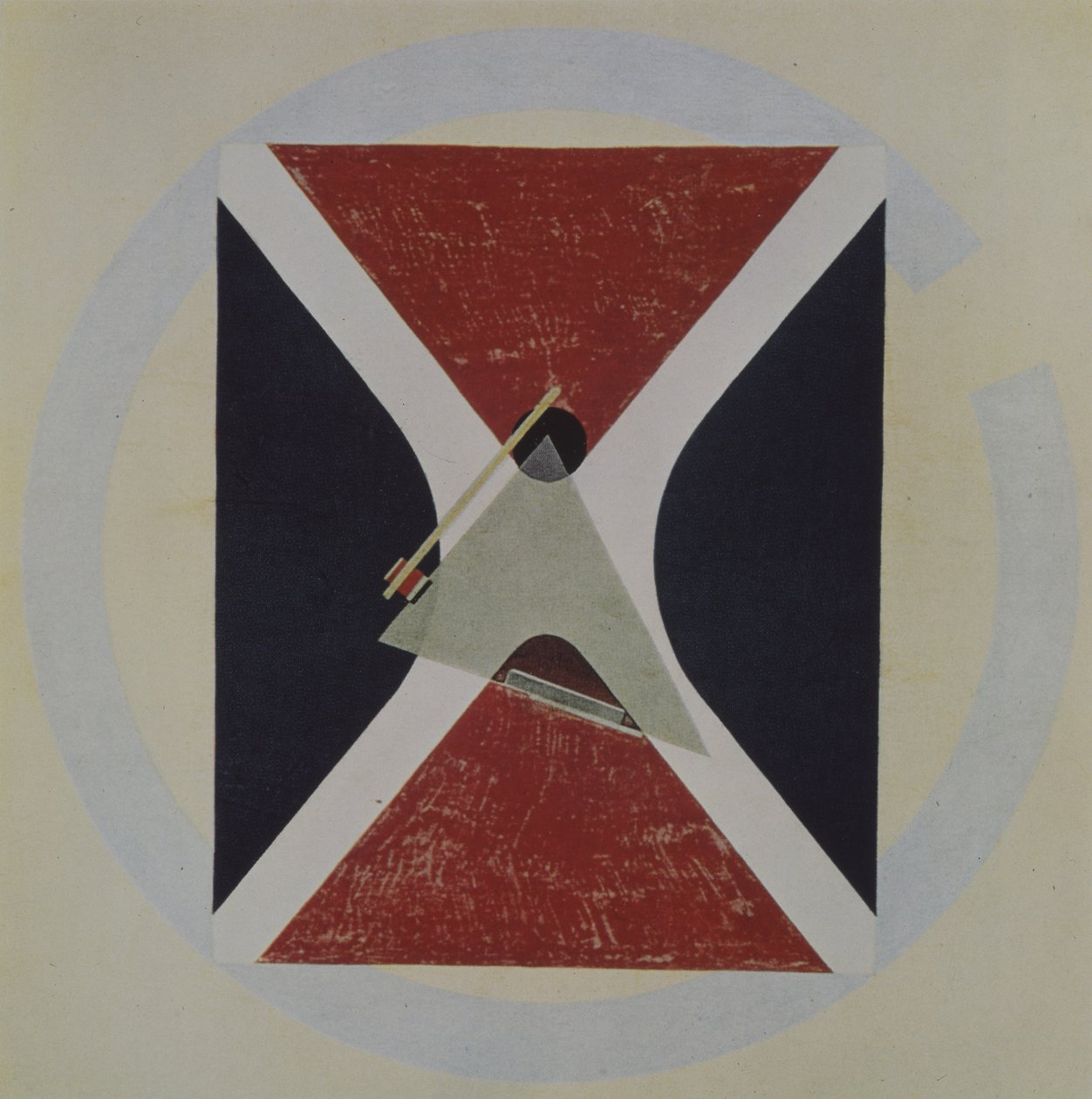 Proun 43, 1924 by Eliezer Markowich Lissitzky