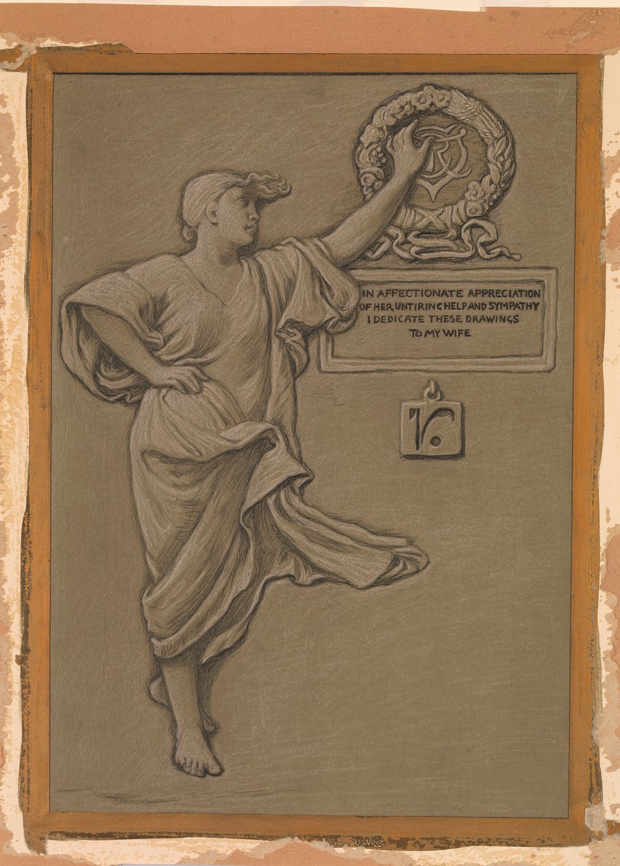 (Illustration for Rubáiyát of Omar Khayyám) Dedication by Elihu Vedder