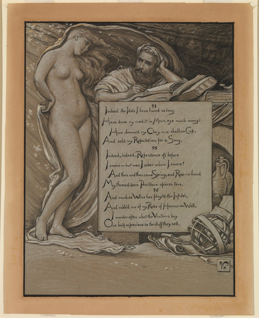 Illustration for Rubáiyát of Omar Khayyám: Spring by Elihu Vedder