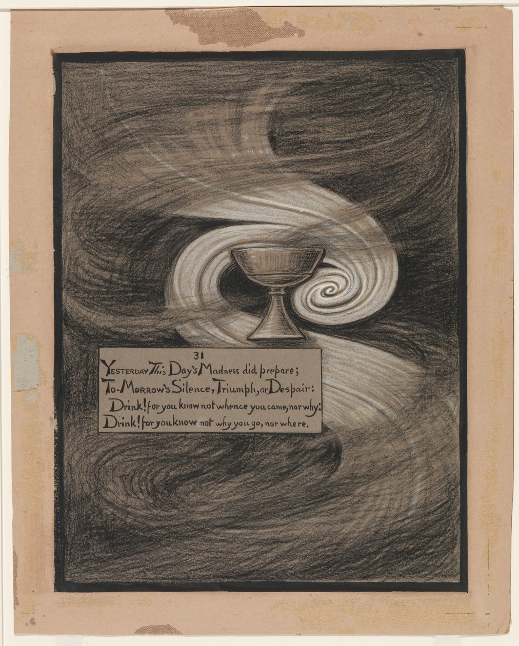 (Illustration for Rubáiyát of Omar Khayyám) The Cup of Despair by Elihu Vedder