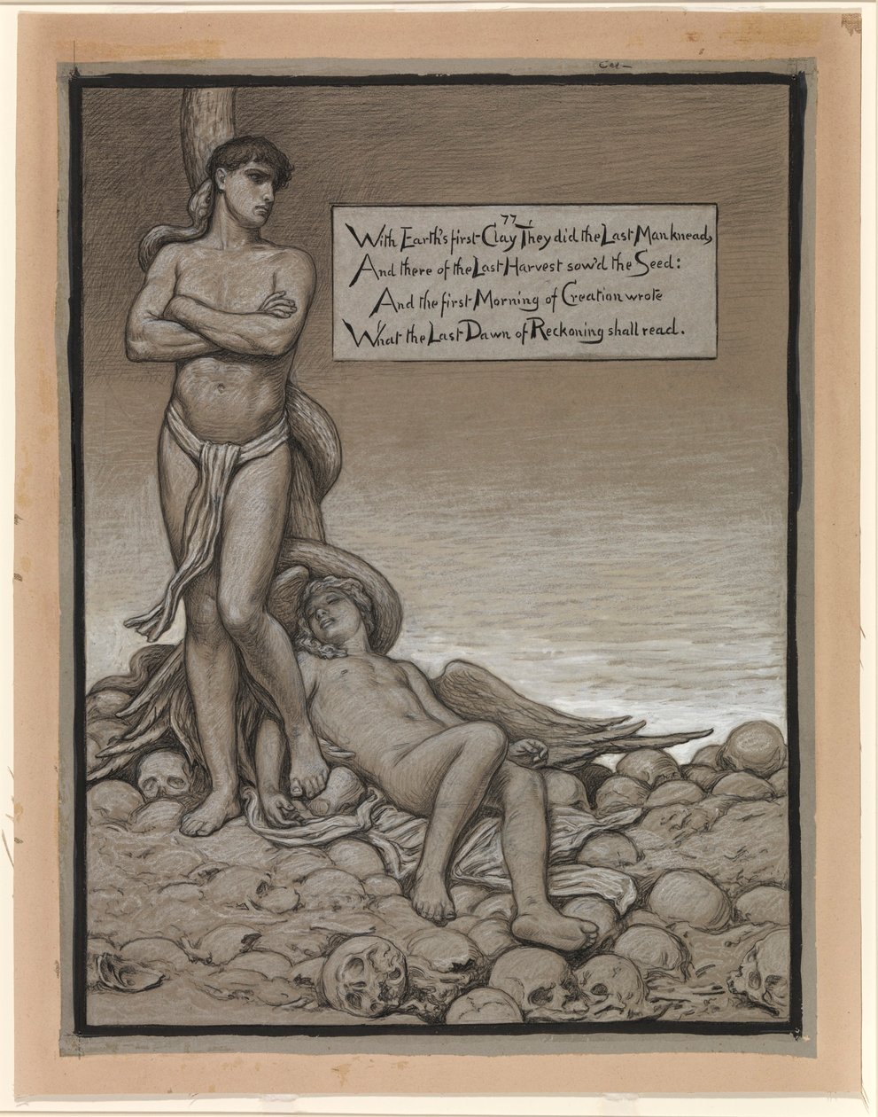 Illustration for Rubáiyát of Omar Khayyám: The Last Man by Elihu Vedder