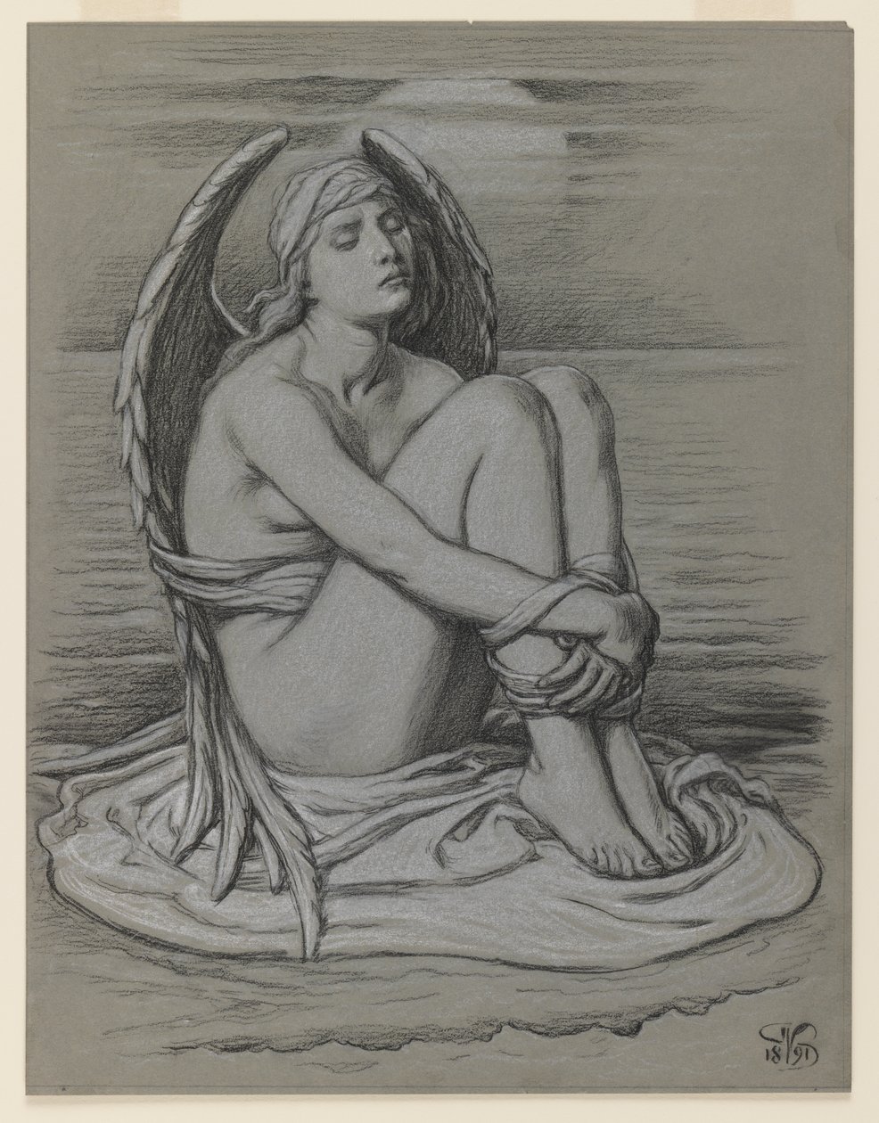 Bound Angel by Elihu Vedder