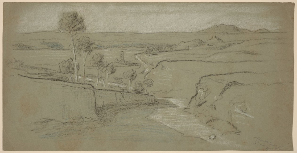 Roman Landscape by Elihu Vedder