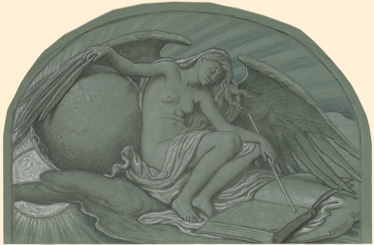 Study for "The Eclipse of the Sun by the Moon" by Elihu Vedder