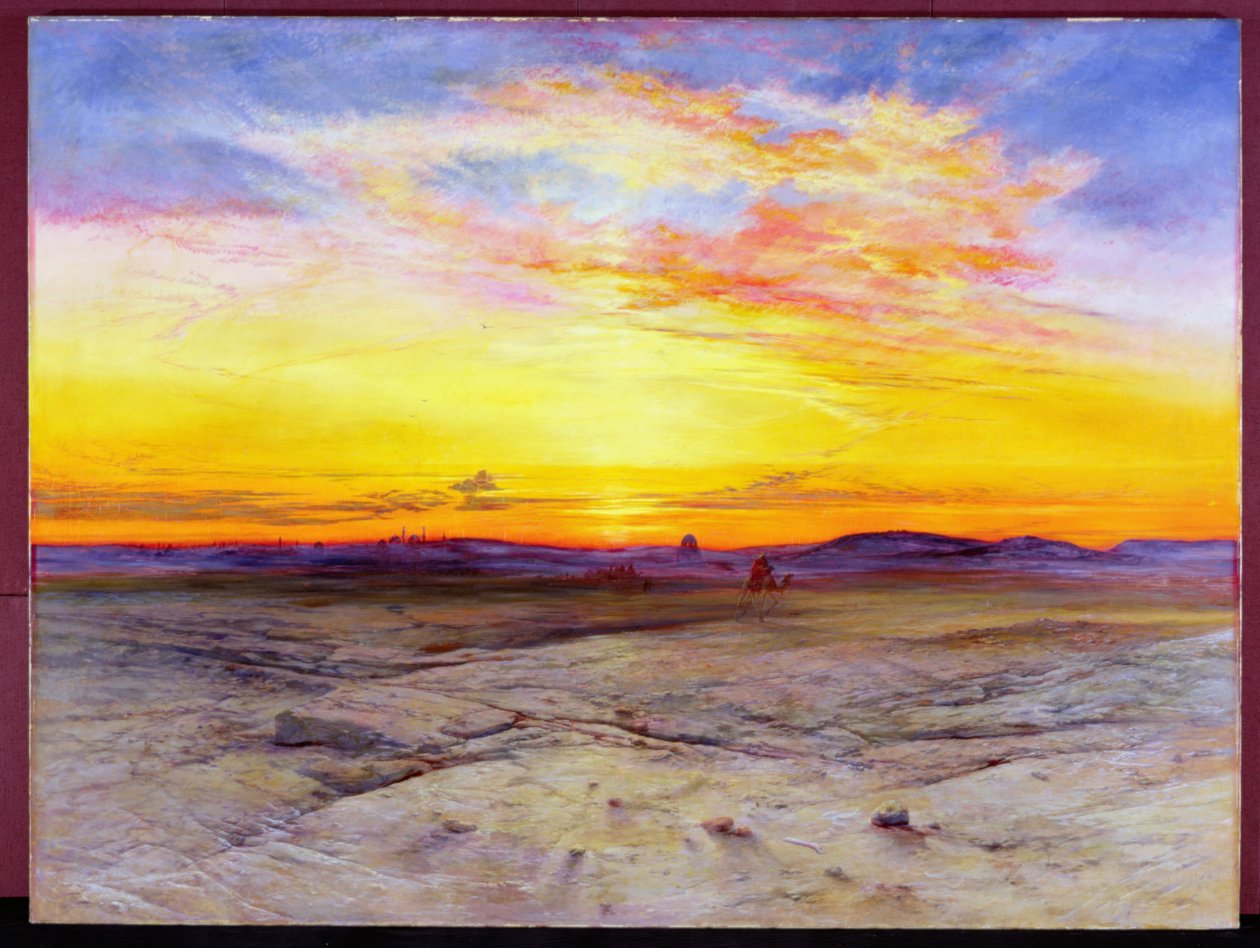 The Tombs of the Sultans near Cairo, at Sunset, 1865 by Elijah Walton