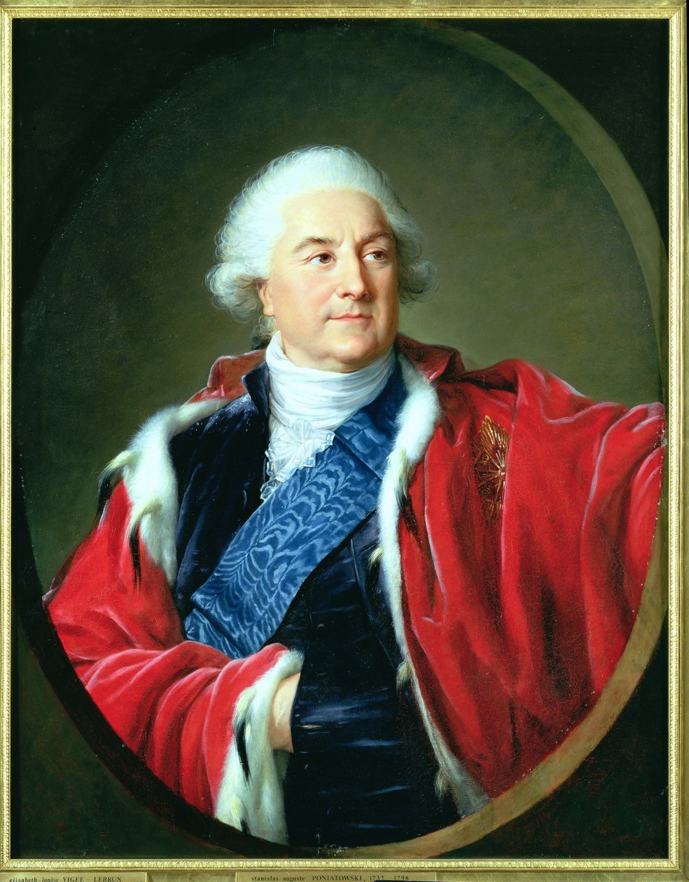 Portrait of Stanislas II Augustus, 1797 by Elisabeth Louise Vigee-Lebrun