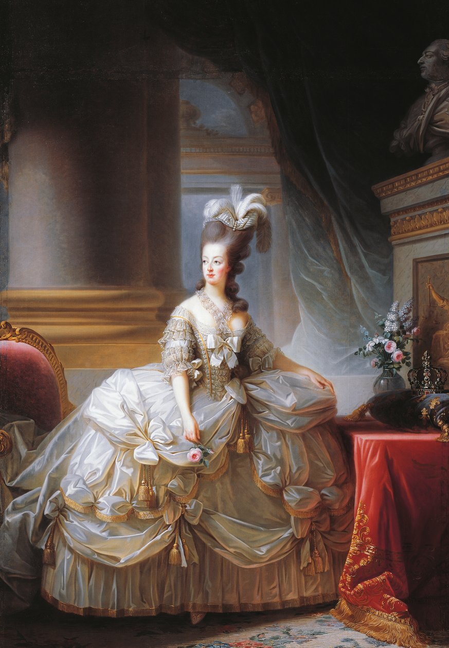Portrait of Marie Antoinette by Elisabeth Louise Vigee Lebrun