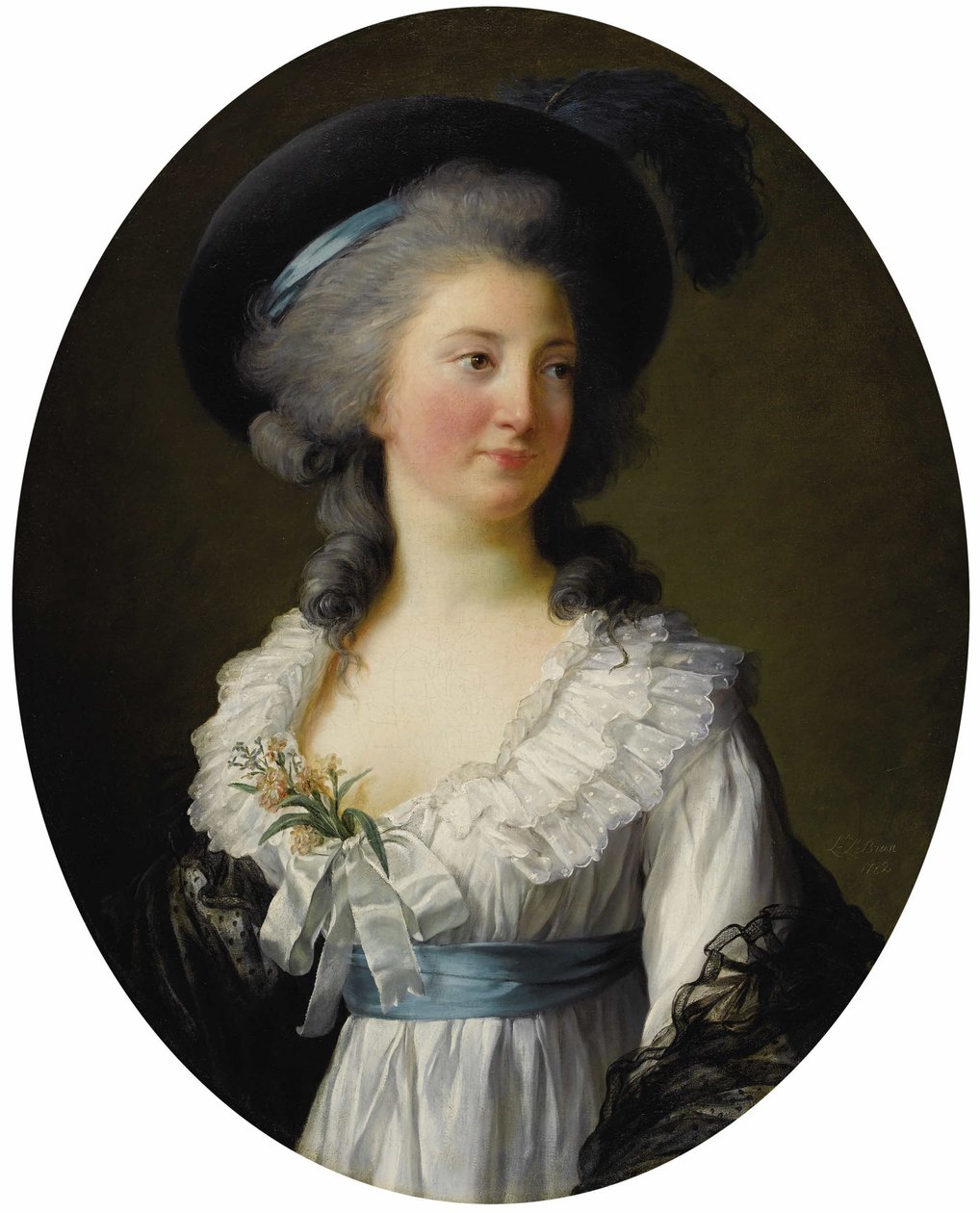 Portrait of Princess Elzbieta Izabela Lubomirska née Countess Czartoryska by Elisabeth Louise Vigee Lebrun