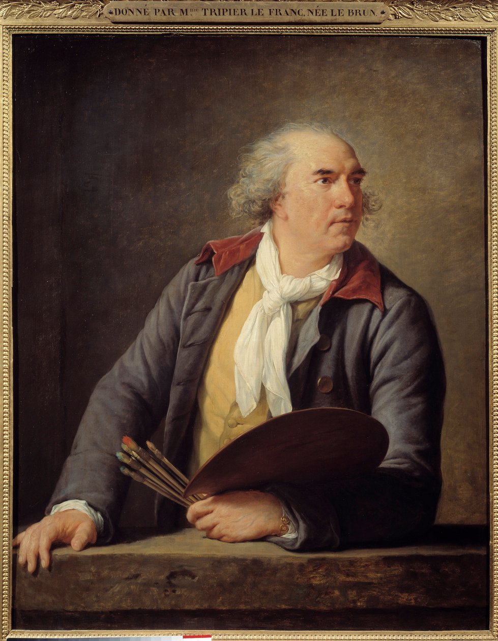 Portrait of the Painter Hubert Robert (1733-1808) by Elisabeth Louise Vigee Lebrun