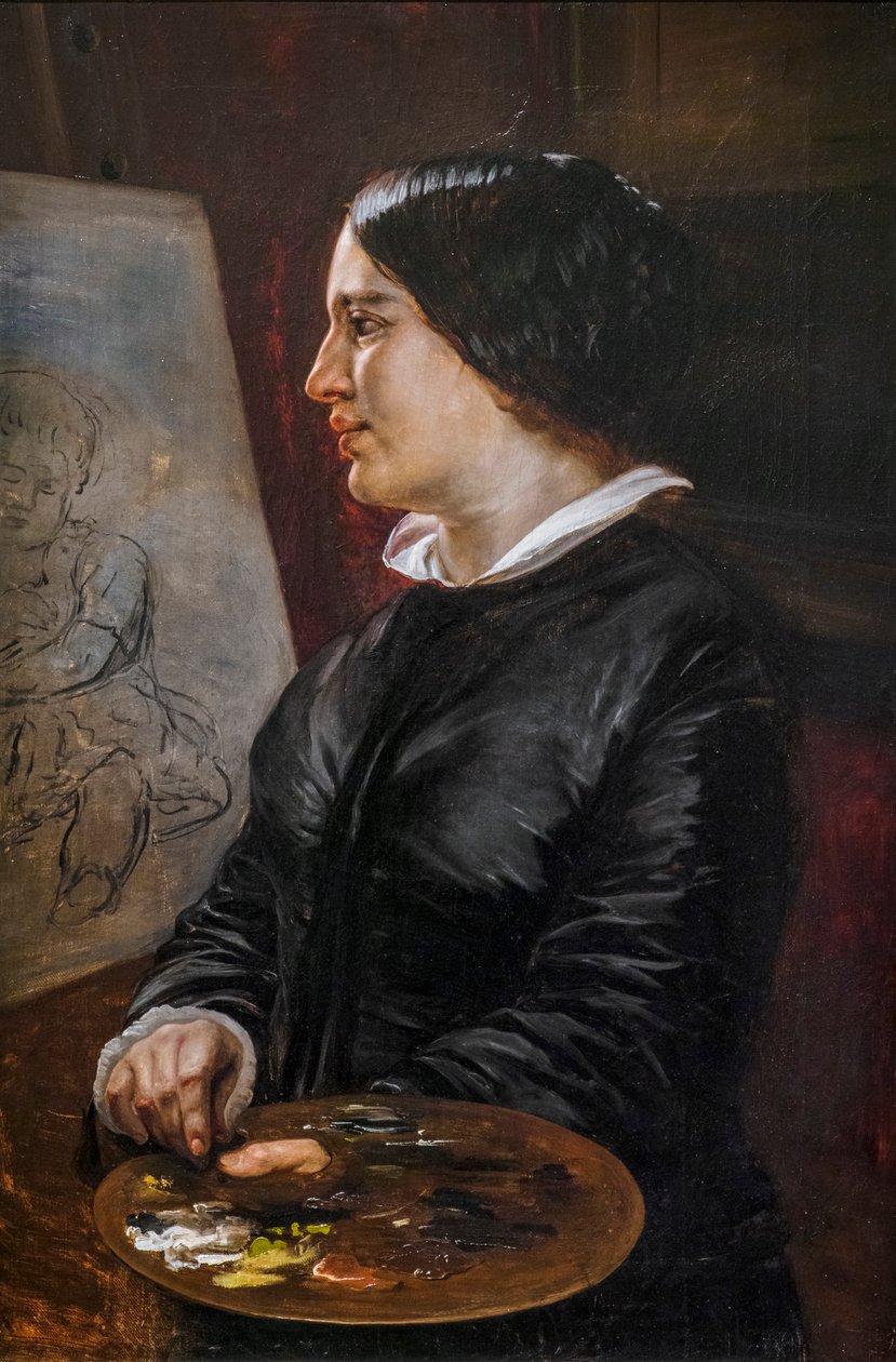 Self-Portrait by Elisabeth Maria Anna Jerichau-Baumann
