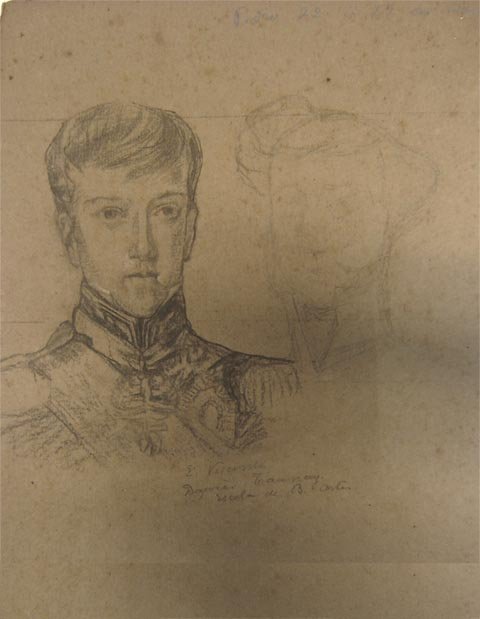 Pedro II of Brazil, aged 9 by Eliseu Visconti