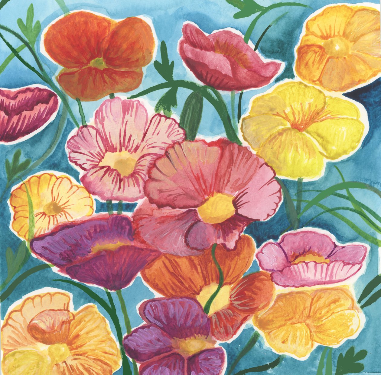 Icelandic Poppies, 2018 by Elizabeth Rider