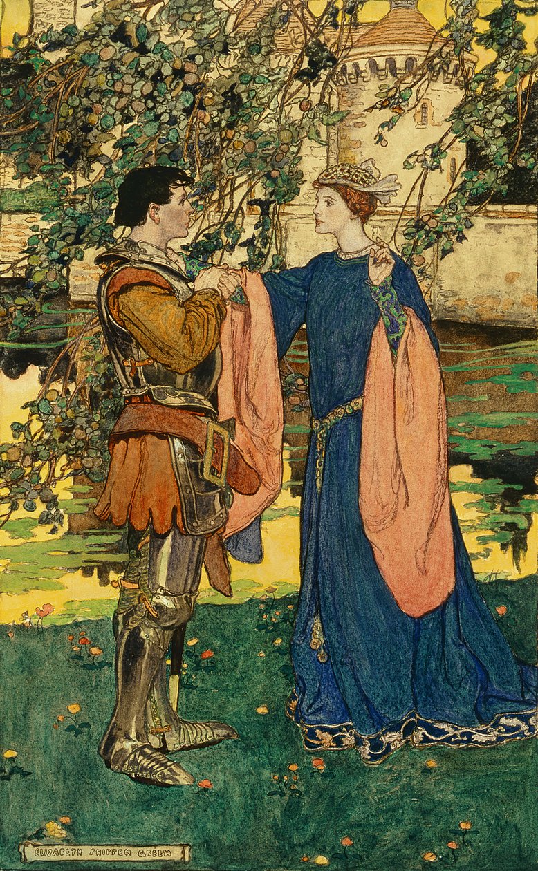 He Gazed at Her, His Face Kindling by Elizabeth Shippen Green