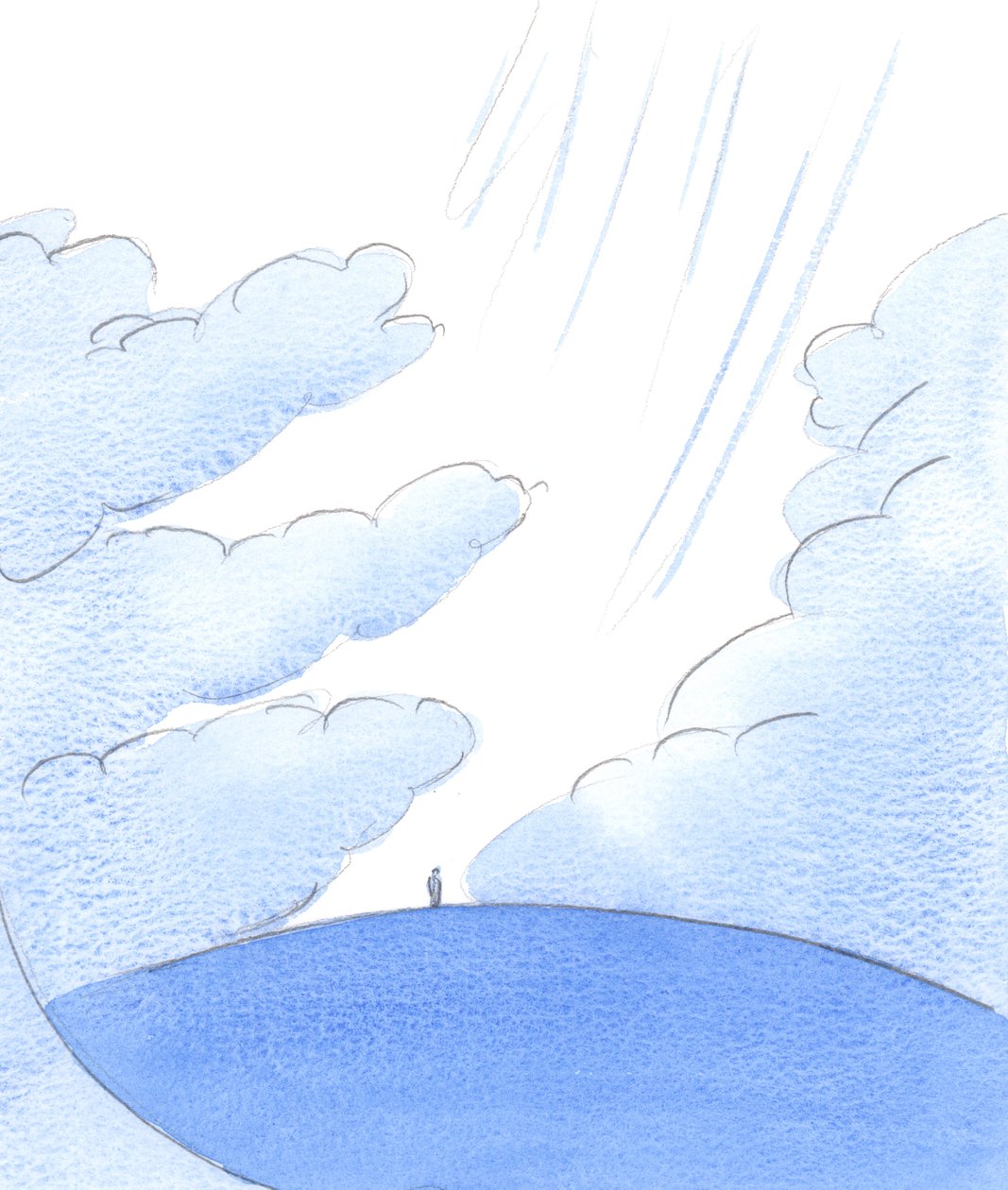 As only a powerful force can push away clouds above the earth, so only powerful contemplative prayer makes a 