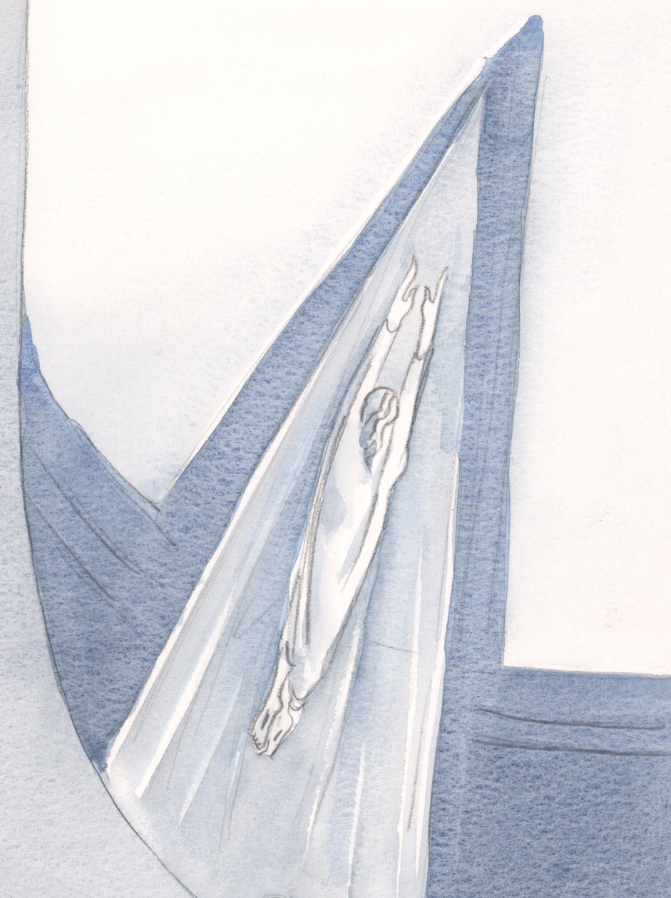 Christ entered Heaven robed in white, and we follow the way by Elizabeth Wang