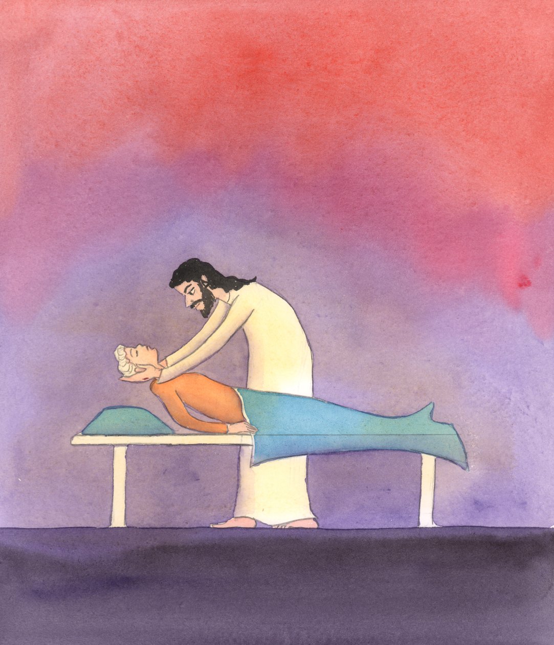 Christ looks with great tenderness and love upon us all; yet He helps with especial care all who are too sick or weak to give much time to prayer by Elizabeth Wang