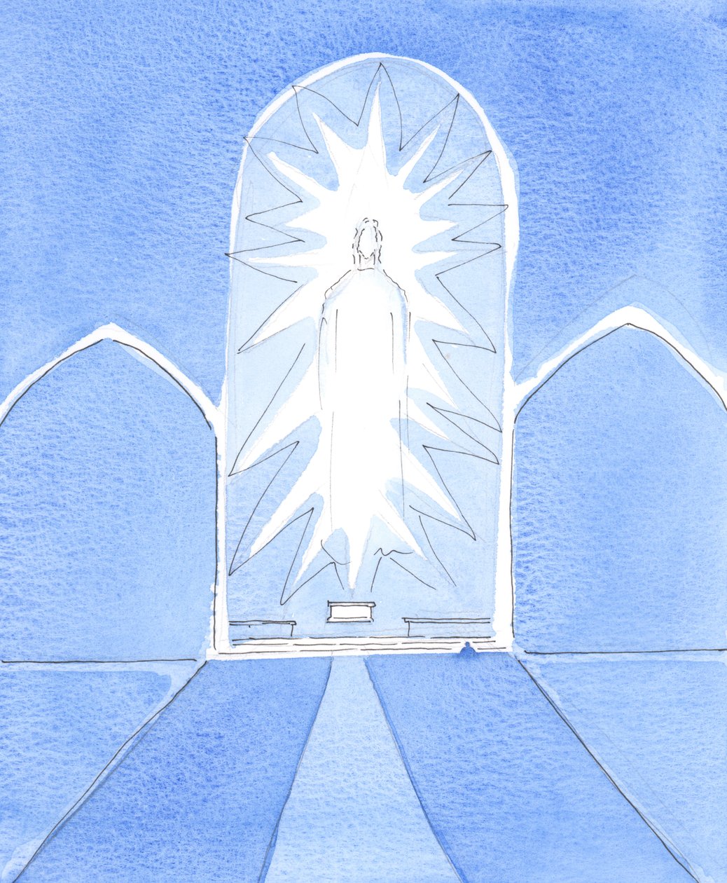 Christ our God is Sacramentally Present in all His glory in the tabernacle by Elizabeth Wang