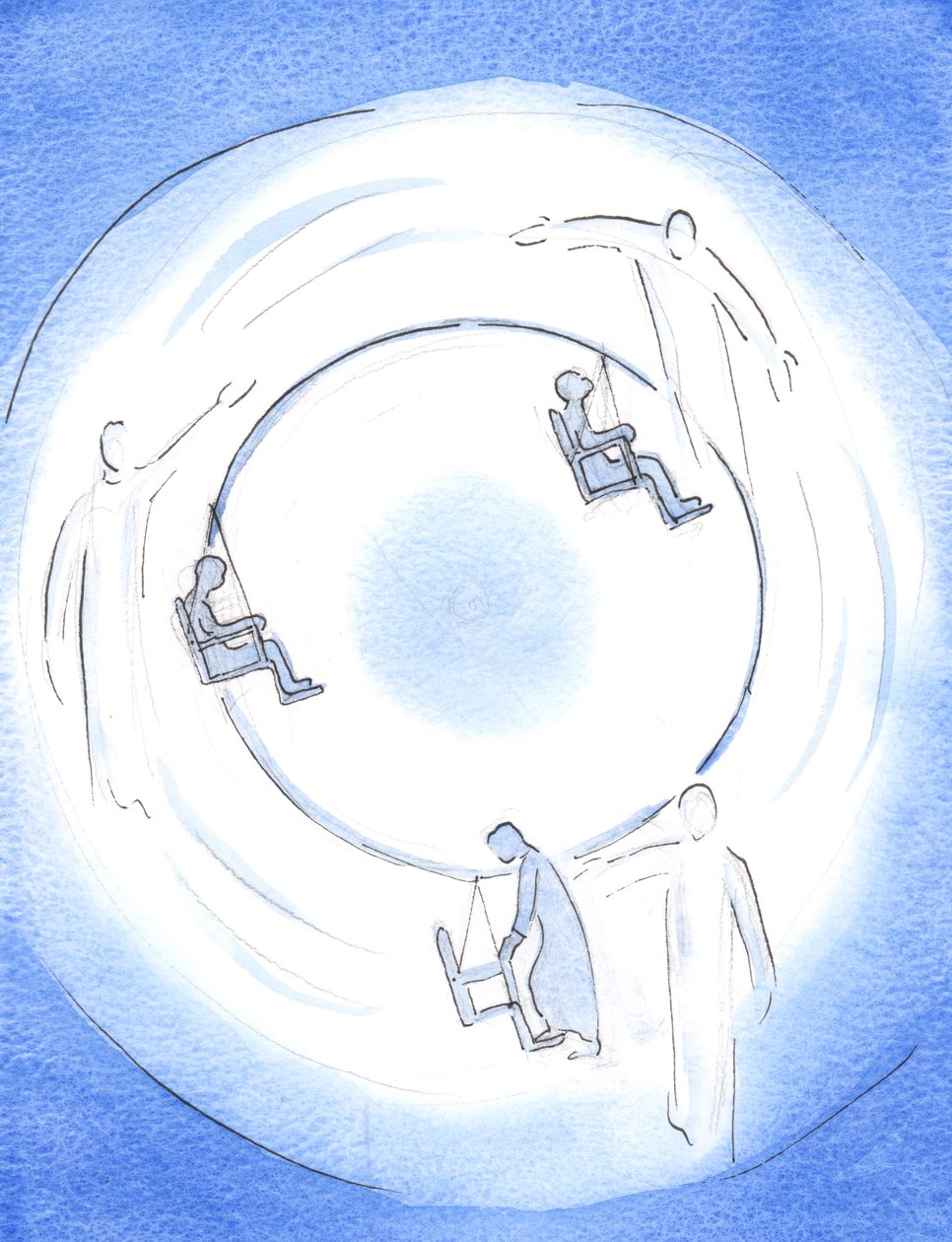 Each Divine Person is at work to draw a soul into the heights of union. Father, Son and Holy Spirit - One God - are lovingly attentive, and draw willing souls up high by Elizabeth Wang