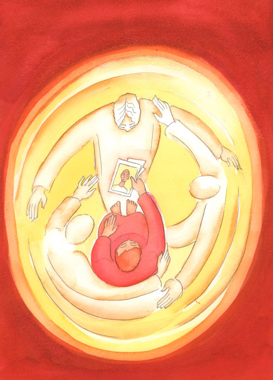 Held in the love of the Three Divine Persons, we can intercede for others by Elizabeth Wang