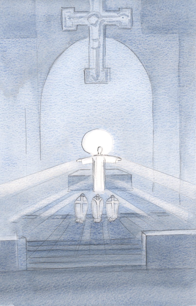 I saw Christ looking on His people, delighting in being here with us all by Elizabeth Wang