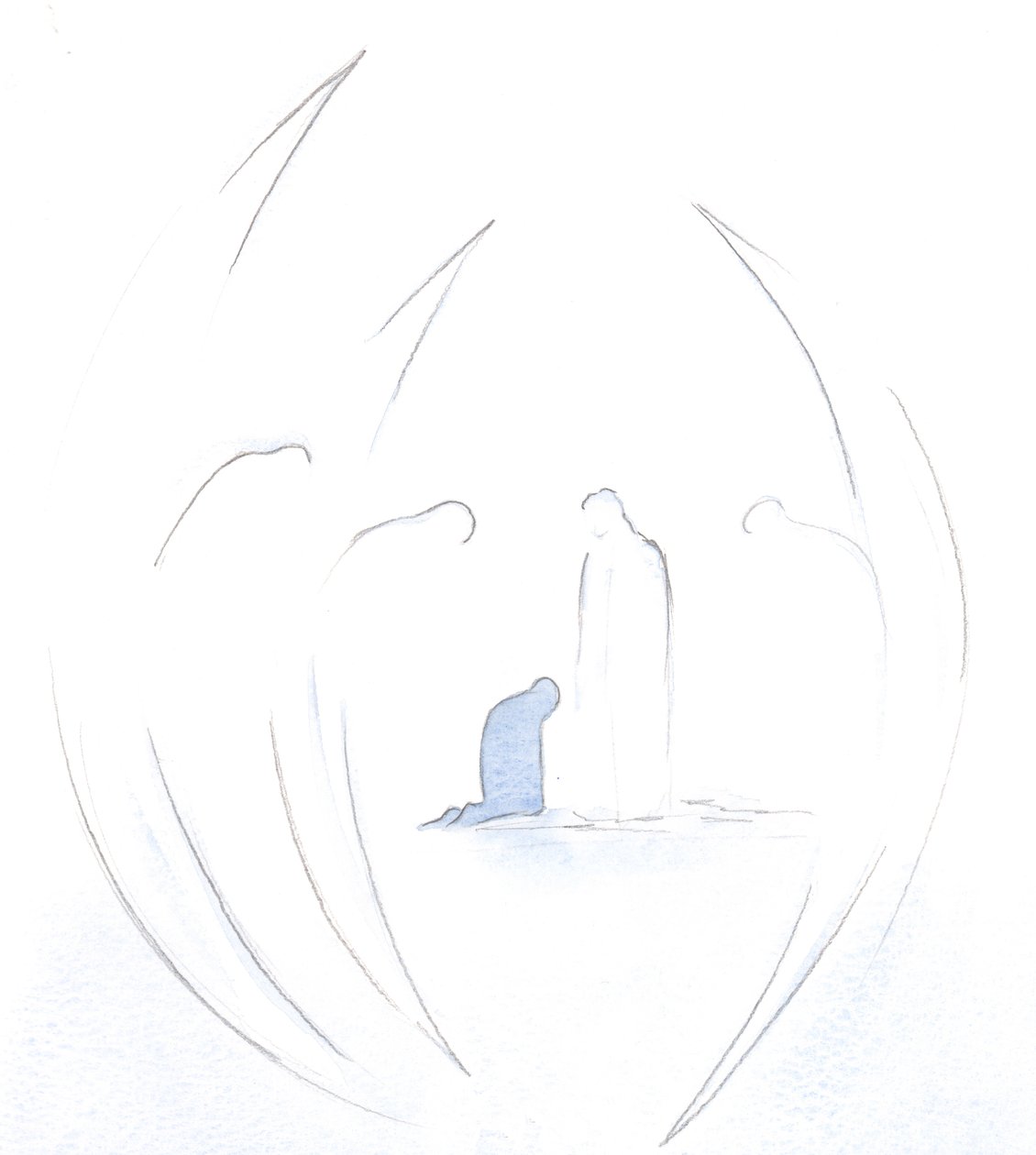 I saw how the Holy Angels bow reverently at Christ