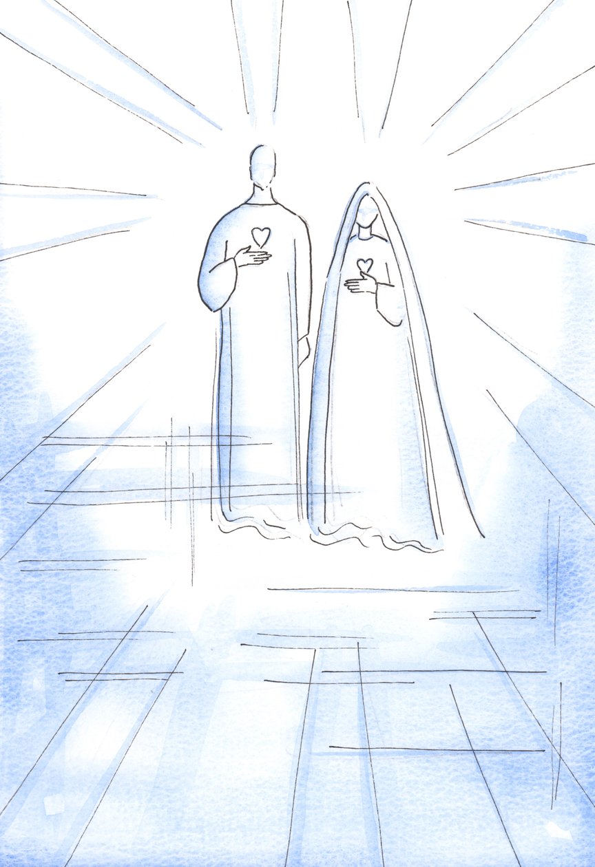I was shown the Two Hearts: of the sinless Christ, and of His Immaculate Mother, in the Radiant Light of Heaven by Elizabeth Wang