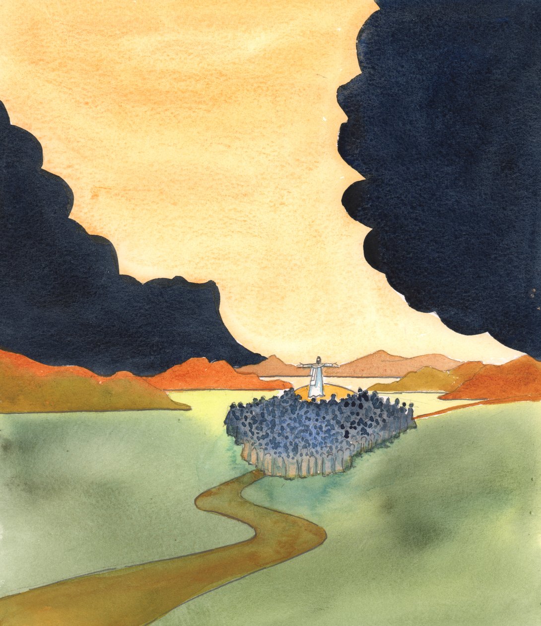 It was as a cloud over the earth had been rent apart, when Jesus toured Galilee, speaking the truth about the purpose of life, the glory of the Father, the need for repentance, and for Baptism by Elizabeth Wang