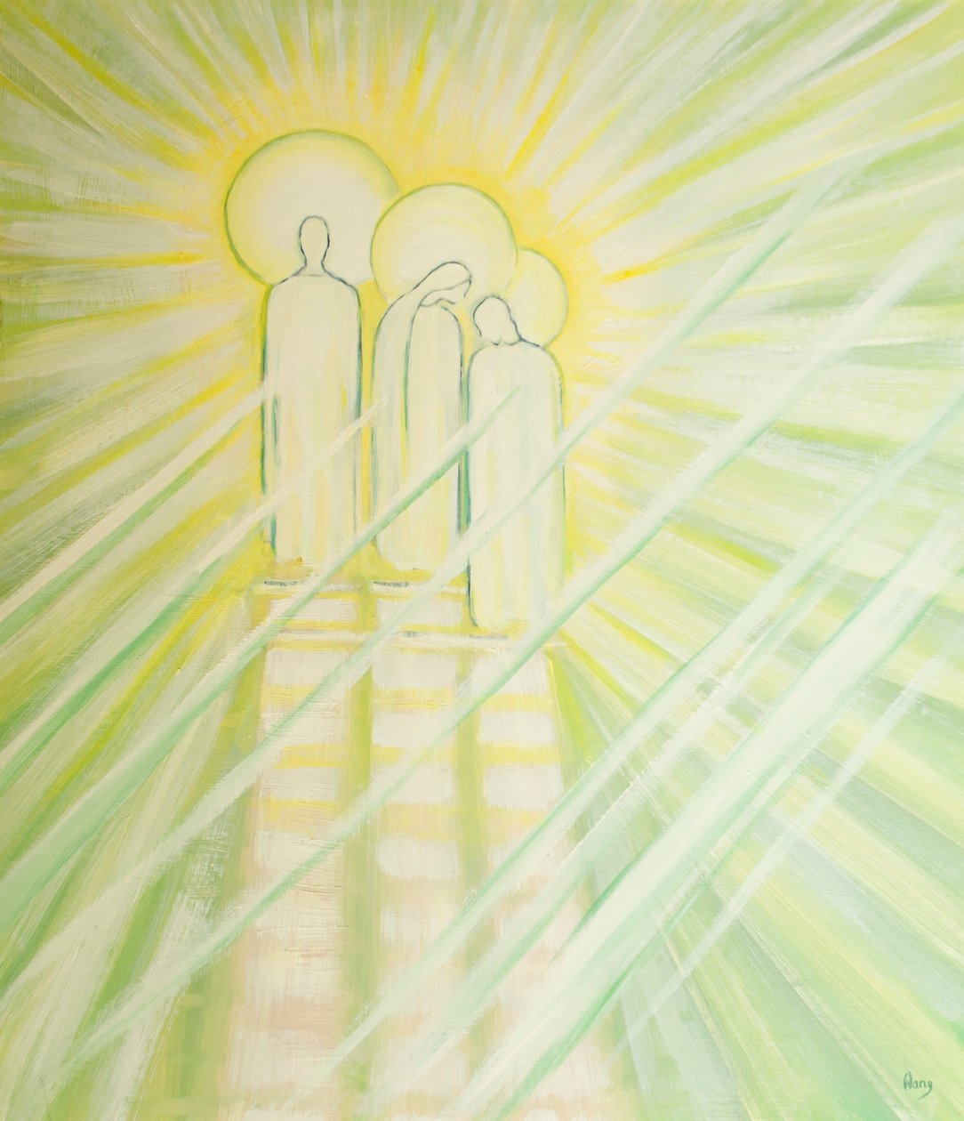 Jesus gives great power of intercession to Our Lady and St Joseph, and to all who pray for others in his name by Elizabeth Wang