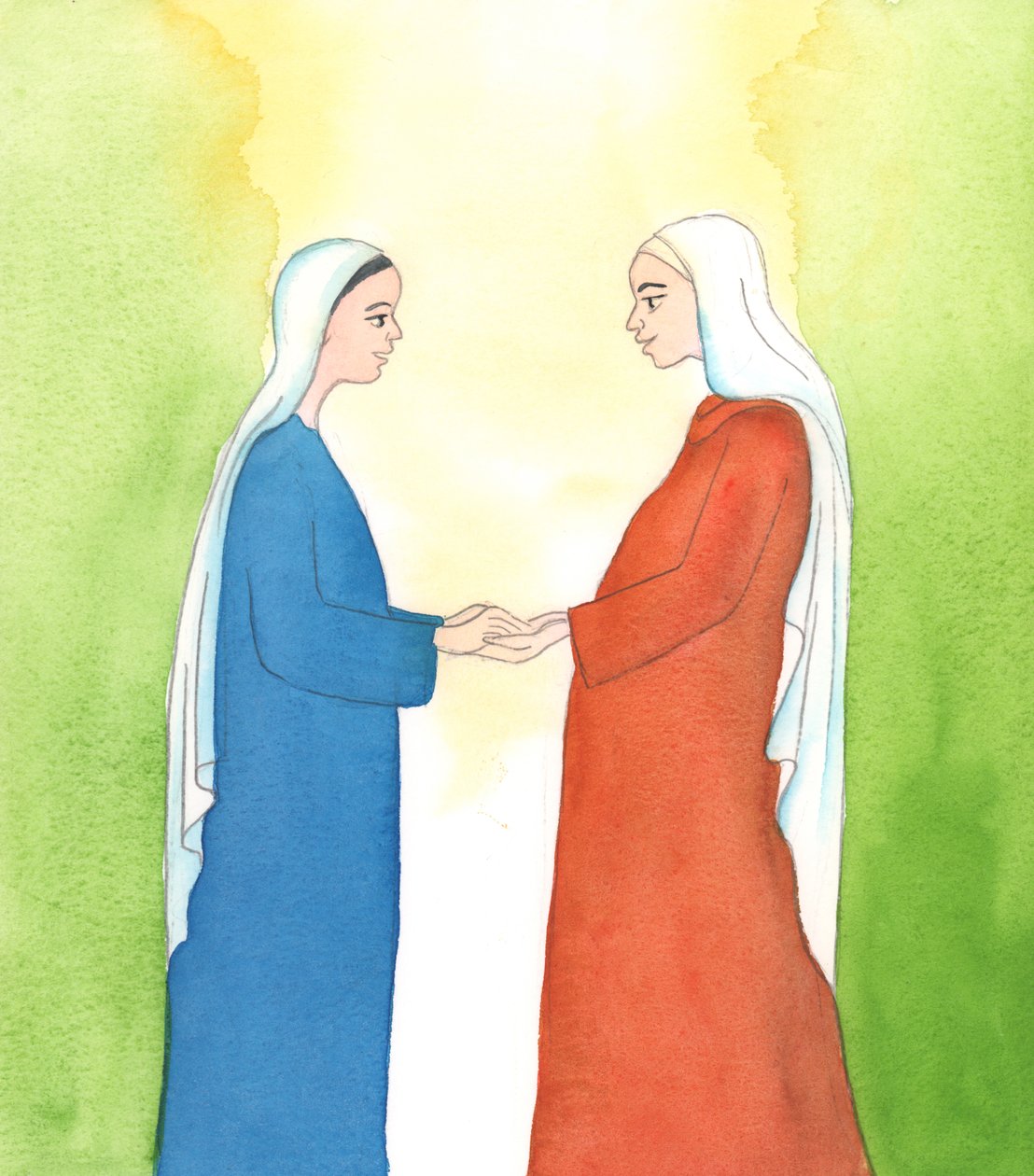 Our Lady and St. Elizabeth Practiced the Virtue of Obedience by Elizabeth Wang