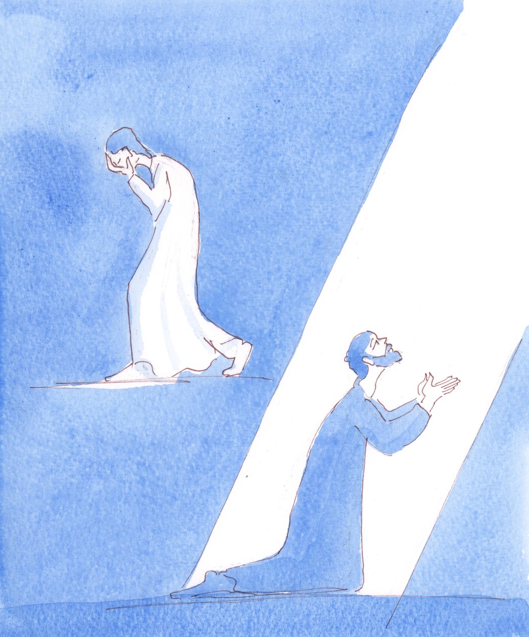 People who repent of their sins show their contrition in different ways by Elizabeth Wang