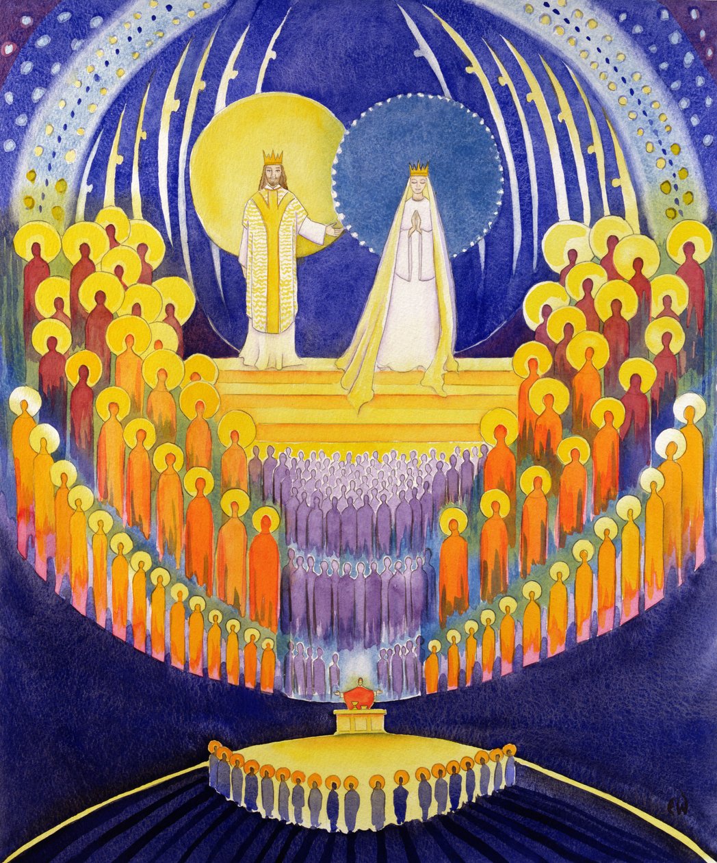 The Coronation of the Virgin Mary and the Glory of All the Saints by Elizabeth Wang